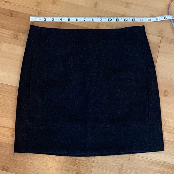J. Crew Black Wool Dress Mini Skirt 2 - Picture 6 of 9